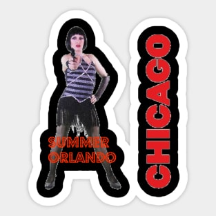 Summer Orlando Chicago Tee Sticker